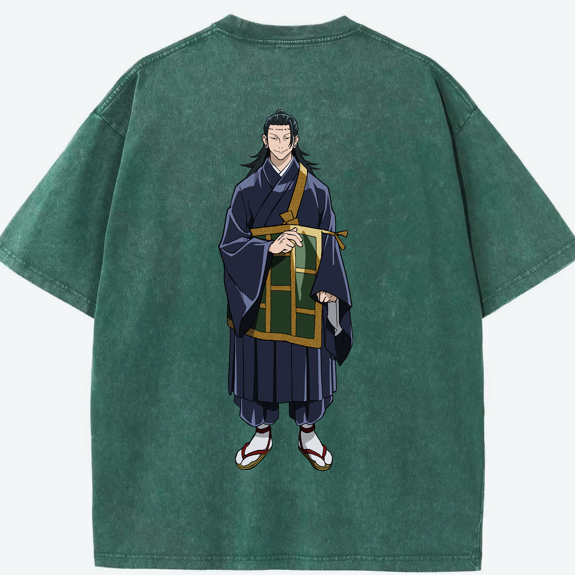 （画像用） 呪術廻戦 Jujutsu Kaisen 綿100% ヴィンテージ風 半袖Tシャツ（背面プリント）